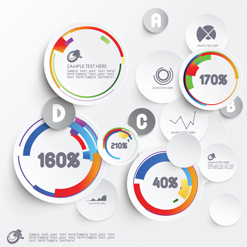 3D Infographics creative vectoe material 04 3D Infographics creative vectoe material 04