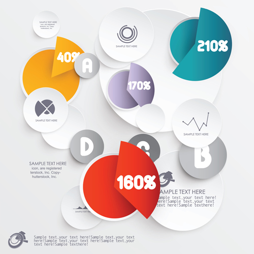 3D Infographics creative vectoe material 05 3D Infographics creative vectoe material 05