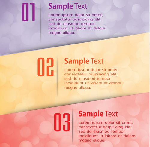 Bumbered business template vectors set 04 Bumbered business template vectors set 04
