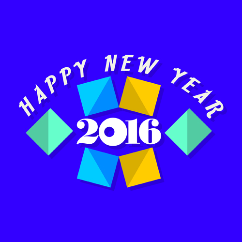Creative 2016 new year design vector collection 10 Creative 2016 new year design vector collection 10