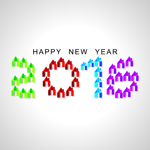 Creative 2016 new year design vector collection 11 Creative 2016 new year design vector collection 11