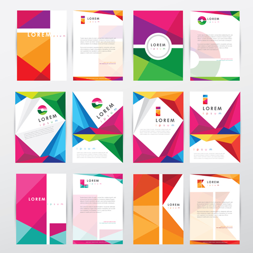 Flyer and cover brochure modern vector material 01 Flyer and cover brochure modern vector material 01