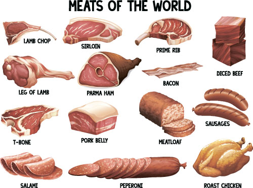Meat and name vector design Meat and name vector design