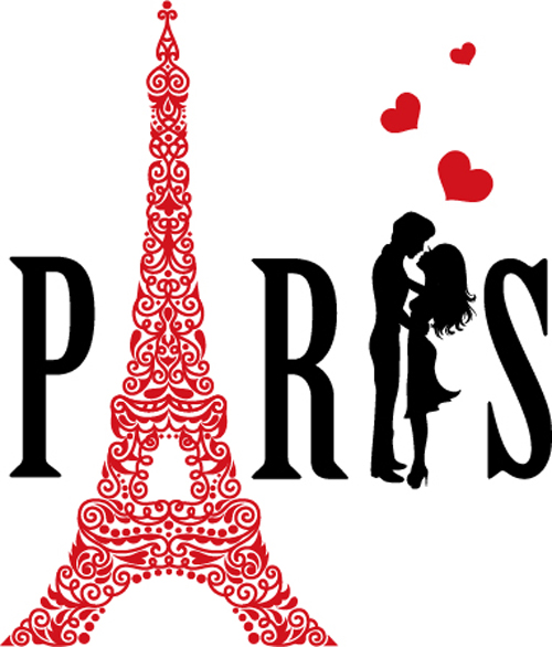 Paris design elements vectors set 08 Paris design elements vectors set 08