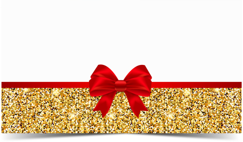 red luxury gold bow background 