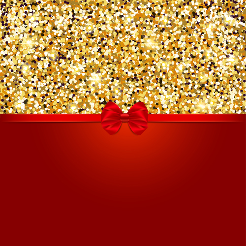 red luxury gold bow background 