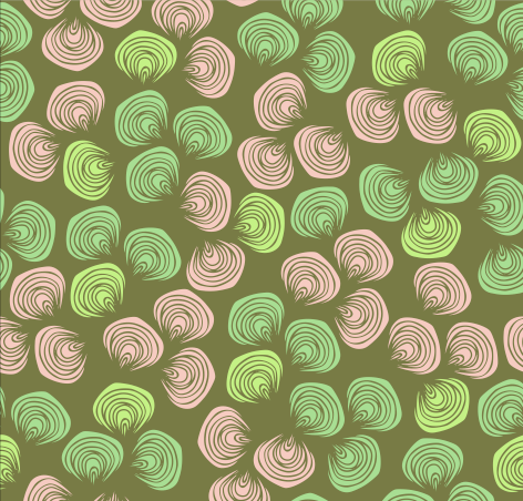 Shell textures seamless pattern vector Shell textures seamless pattern vector