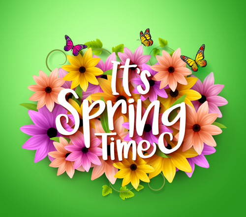 Spring flower beautiful background vector 06 Spring flower beautiful background vector 06