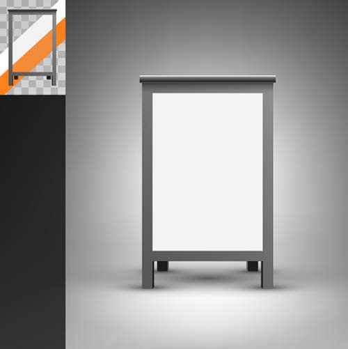 Trade exhibition and promotion stand template vector 09