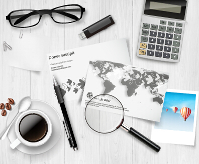 Work desktop template design vector 05 Work desktop template design vector 05