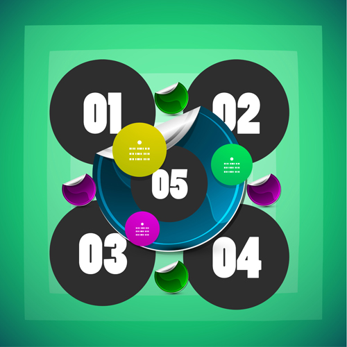 Circle elements business template vector 16 Circle elements business template vector 16
