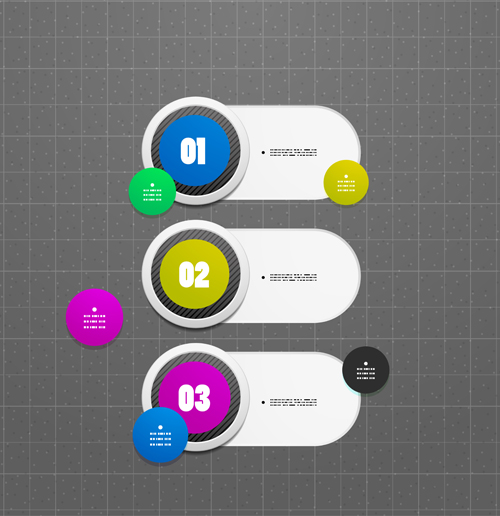 Circle elements business template vector 18