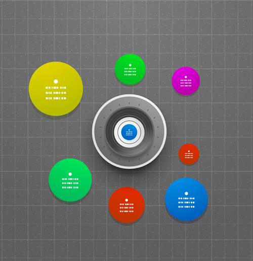Circle elements business template vector 24 Circle elements business template vector 24