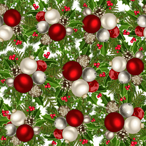 saemless pattern christmas balls christmas 