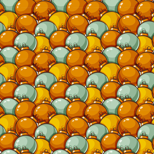 Shining christmas balls saemless pattern vector 05 Shining christmas balls saemless pattern vector 05