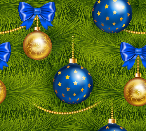 Shining christmas balls saemless pattern vector 08 Shining christmas balls saemless pattern vector 08