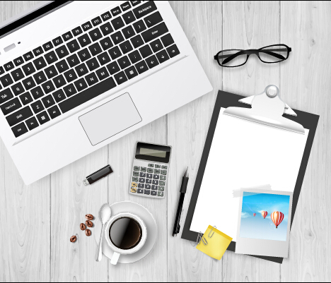 Work desktop template design vector 02 Work desktop template design vector 02