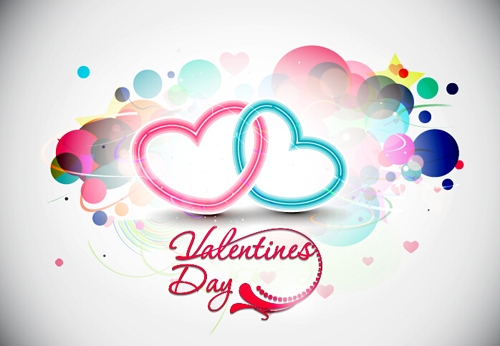 Abstract valentines day design vectors 03 Abstract valentines day design vectors 03