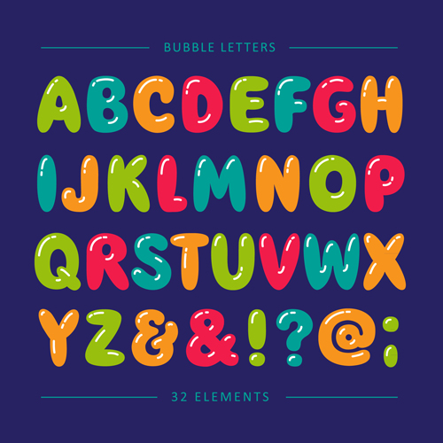 letters cartoon bubble 