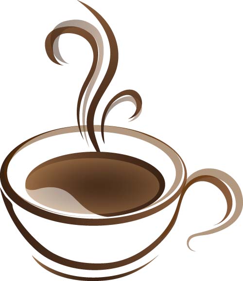 Cup with coffee abstract illustration vector 02 Cup with coffee abstract illustration vector 02