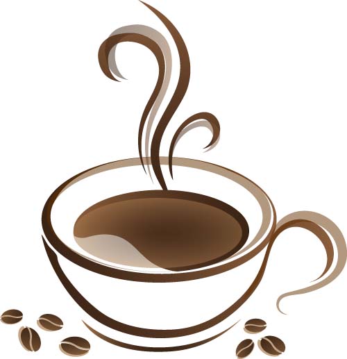 Cup with coffee abstract illustration vector 03 Cup with coffee abstract illustration vector 03