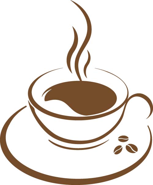 Cup with coffee abstract illustration vector 06 Cup with coffee abstract illustration vector 06