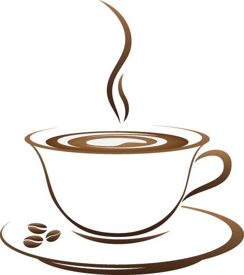 Cup with coffee abstract illustration vector 08 Cup with coffee abstract illustration vector 08