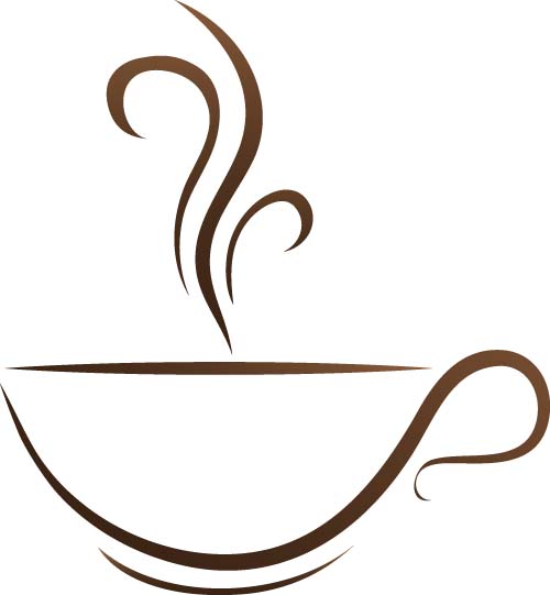 Cup with coffee abstract illustration vector 09 Cup with coffee abstract illustration vector 09