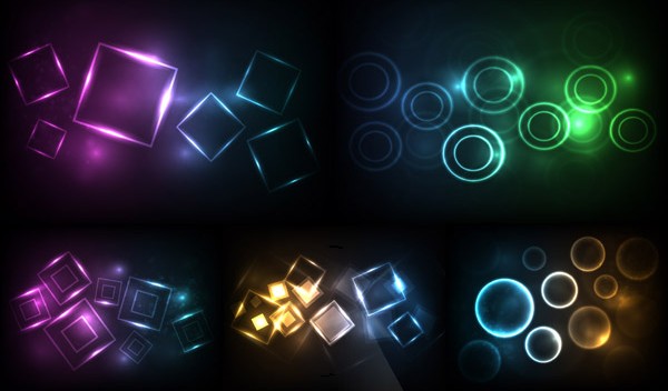 Effect light background vector set Effect light background vector set