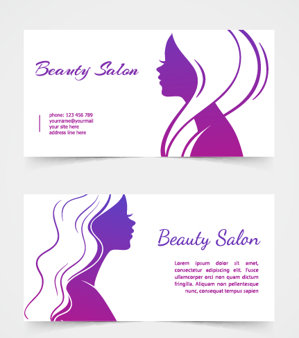 material exquisite business cards business beauty salon 