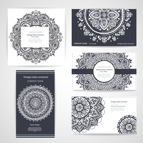 ornaments floral cards 