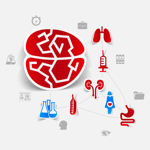 Medicine infographic with sticker vector set 09 Medicine infographic with sticker vector set 09