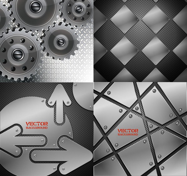 Metal texture background vector