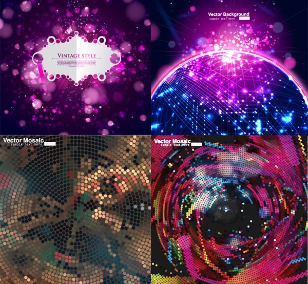 Shininy neon effect background vector Shininy neon effect background vector