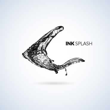 Abstract ink splash background vector 01 Abstract ink splash background vector 01