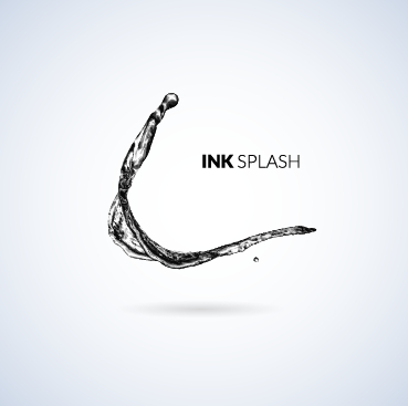 Abstract ink splash background vector 05 Abstract ink splash background vector 05
