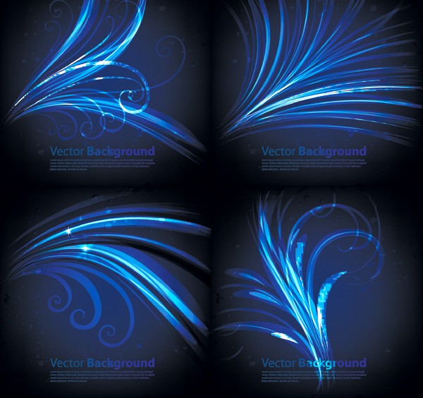 Blue feather background vector design Blue feather background vector design
