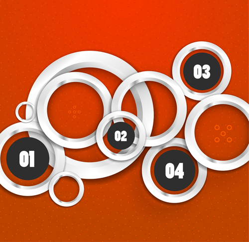 Circle elements business template vector 02 Circle elements business template vector 02