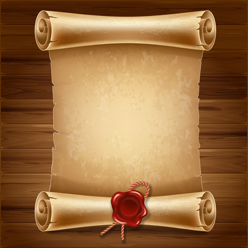 scroll paper creative background vector background 