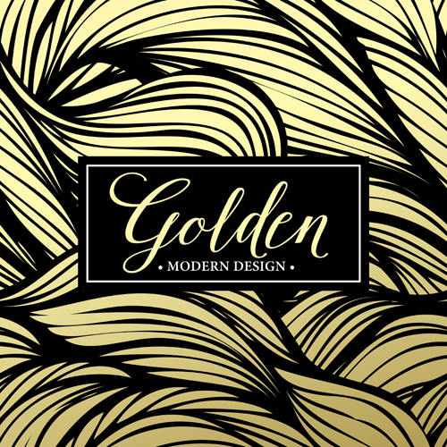 Floral seamless pattern with gold frame vectors 03 Floral seamless pattern with gold frame vectors 03