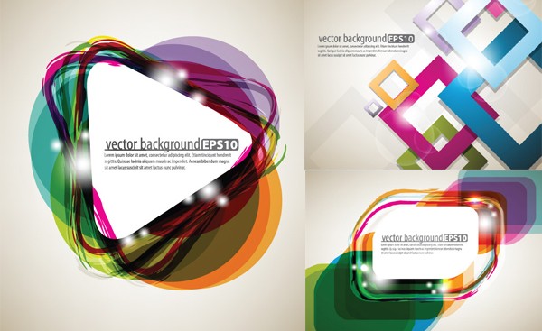Stereo glare background vector Stereo glare background vector