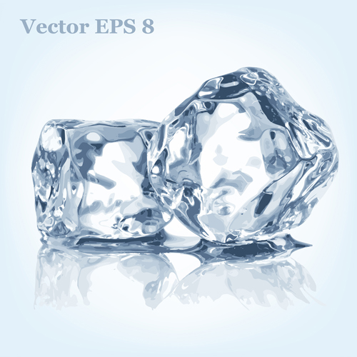 Transparent ice art background vector Transparent ice art background vector