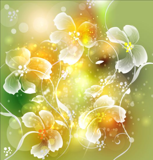 transparent flower dream Backgrounds 
