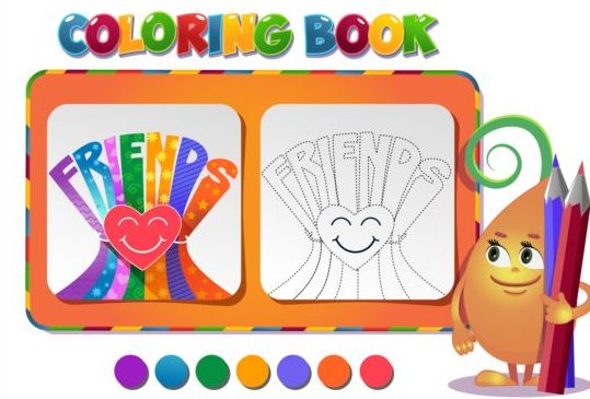 friendship day coloring book 