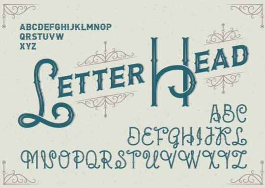 letter head fonts 