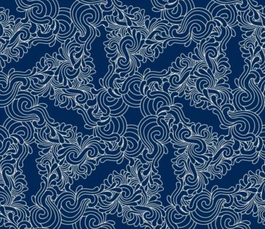 seamless pattern decor blue 