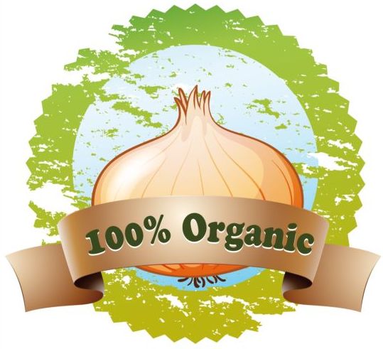 organic onion label 
