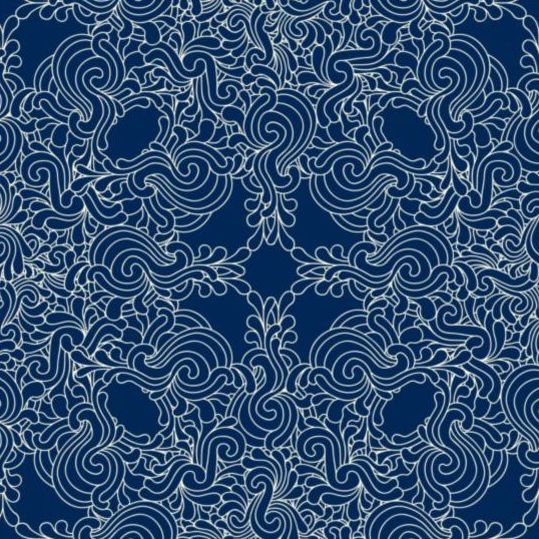 seamless pattern decor blue 