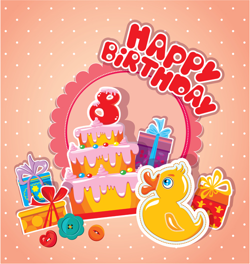 card cake birthday baby 
