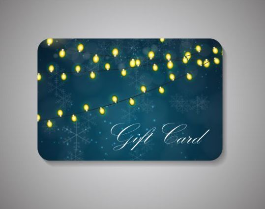 snowflakes gift christmas card bulbs 